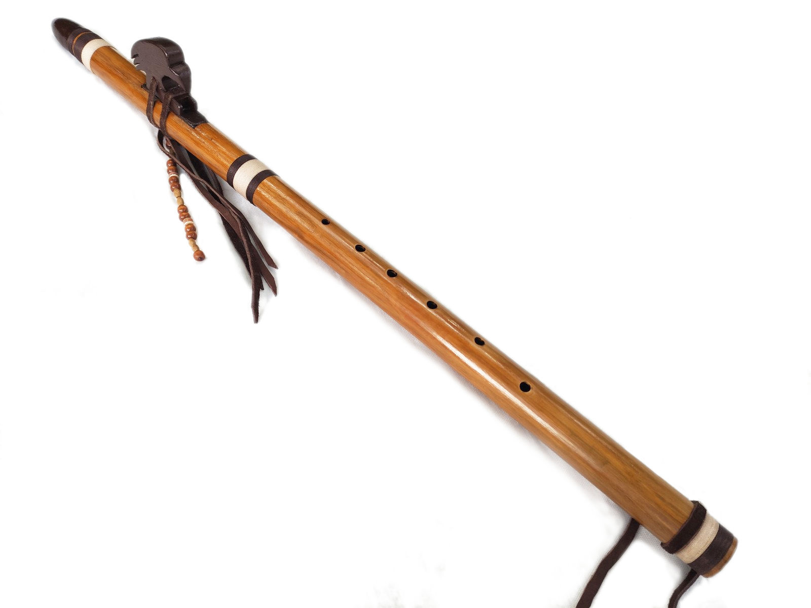 Natural Native Flute C(C) mit Holzmundstück