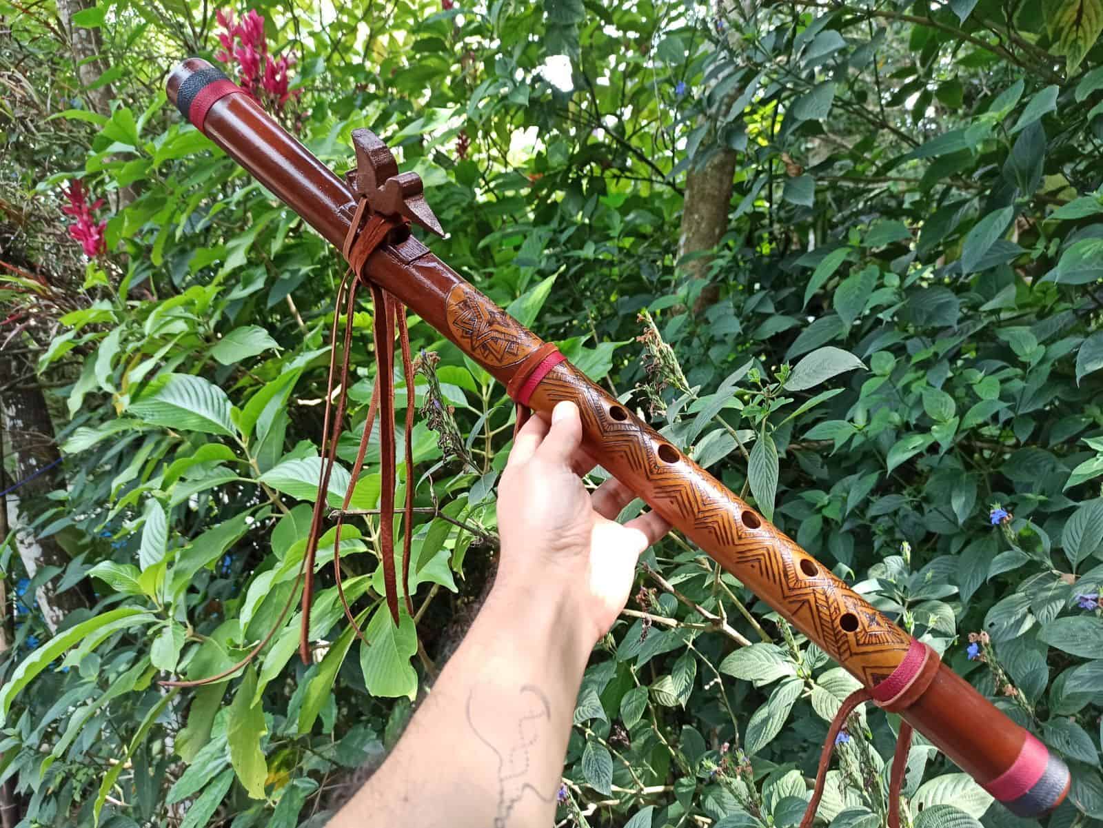 Flauta Nativa Ashar - Tribal - D