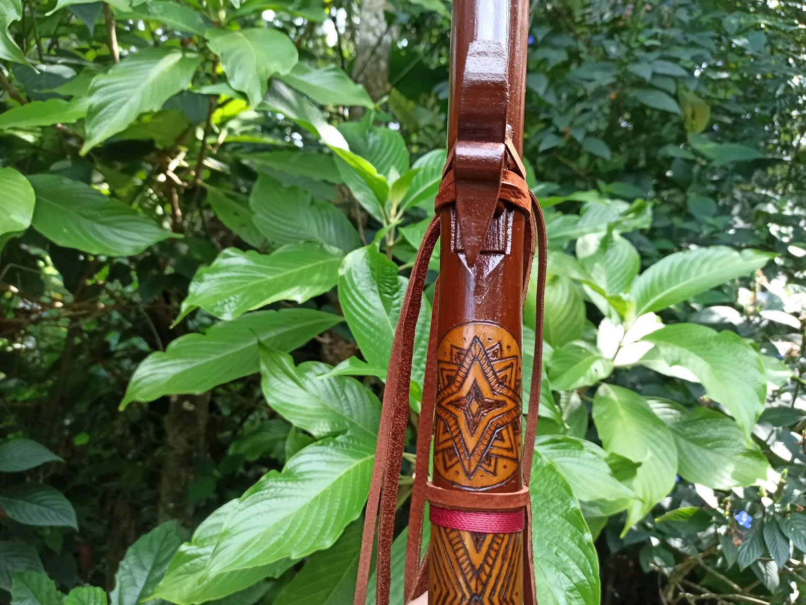 Flauta Nativa Ashar - Tribal - Ré