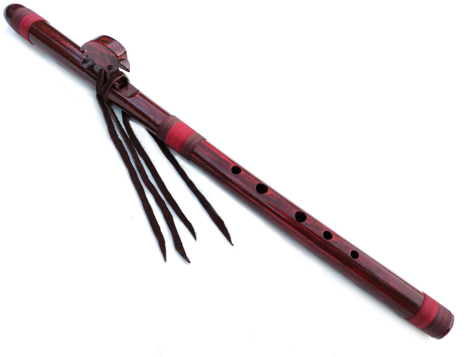 Flauta Nativa Ashar Série Roots Vermelha