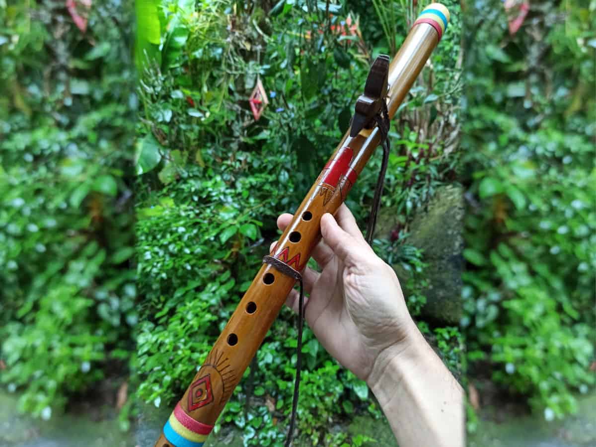 Flauta Nativa Ashar - Red Bird Tribal Series - Native American Style