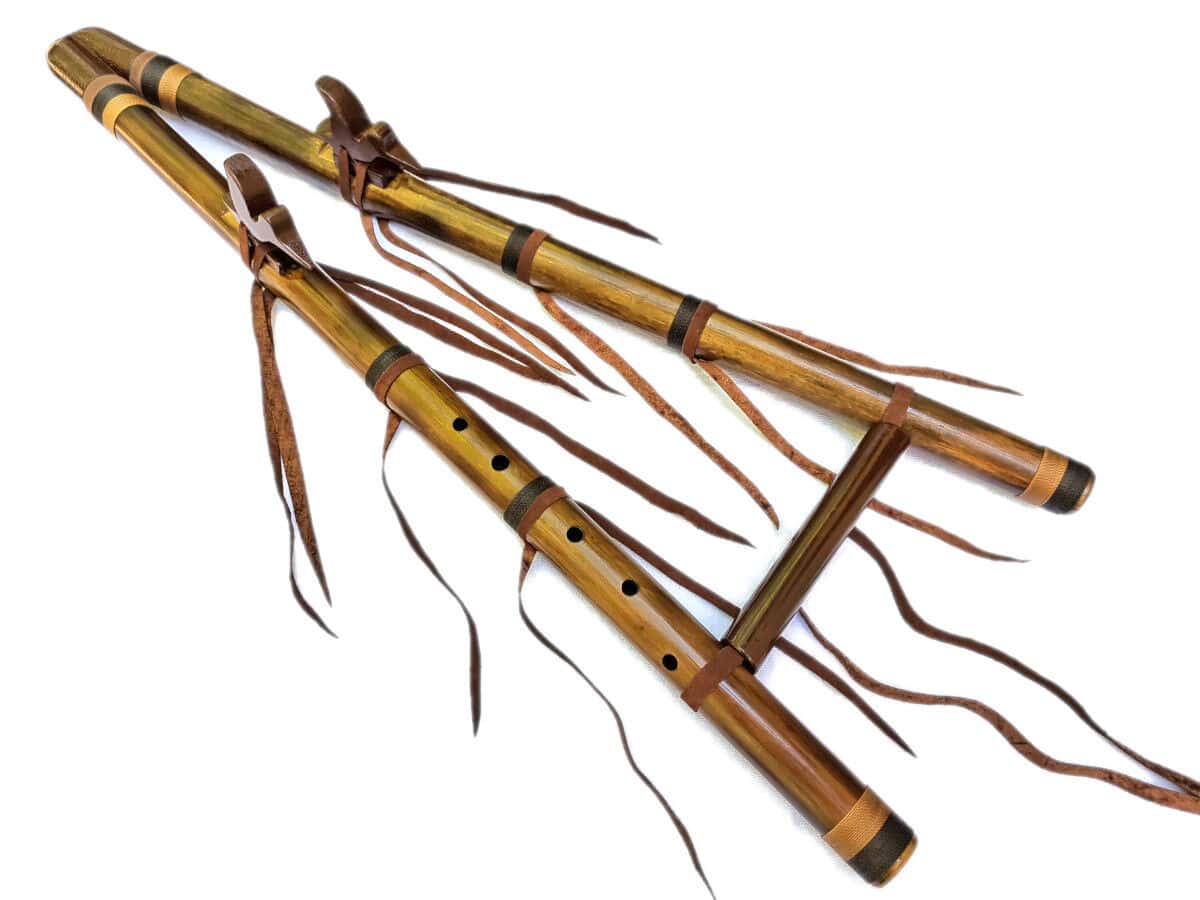 Flûte indigène double mi - Ashar