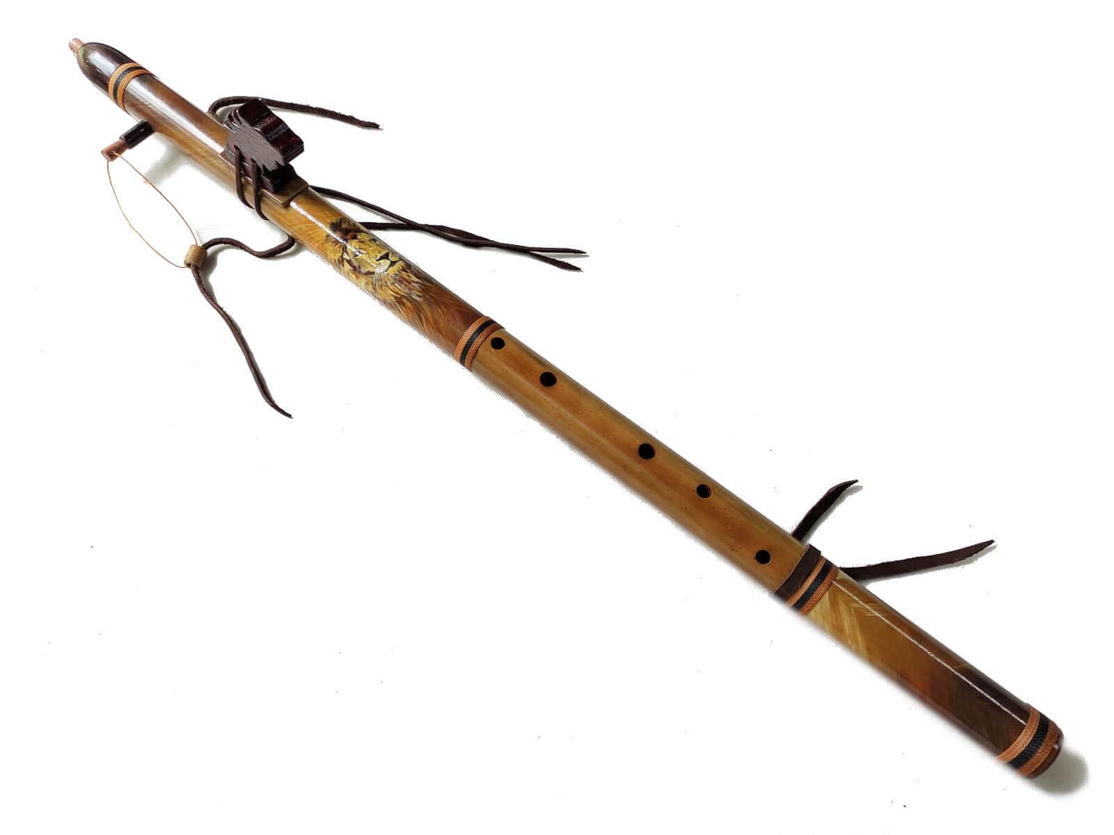 Flauta Nativa Ashar - C - Totem Leão