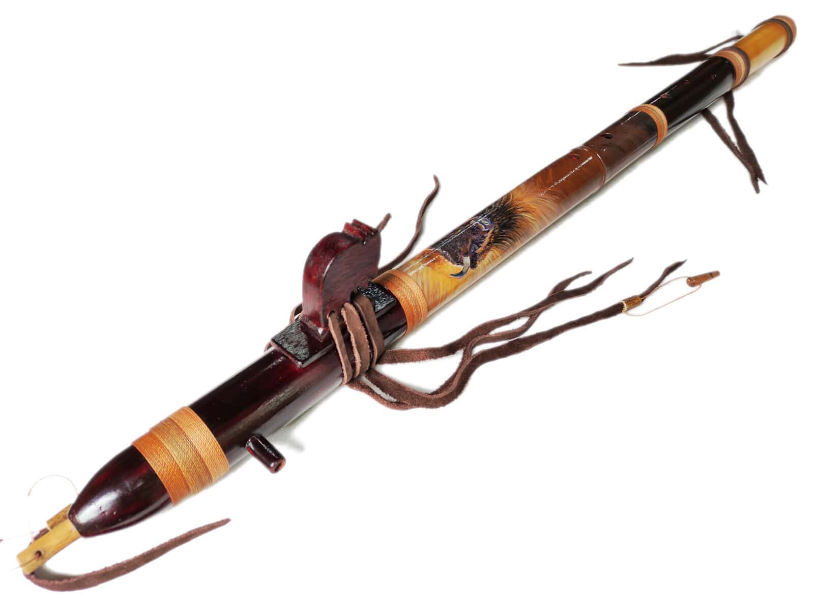 Native American Style Flute - Totem Series - Bison 1