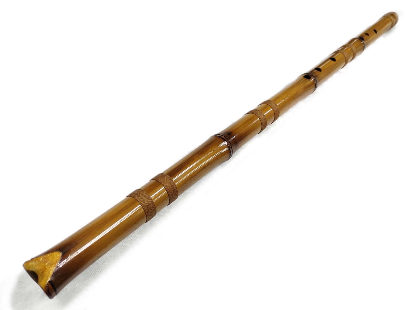 Anasazi G Bass Flute - Natural Bamboo 1