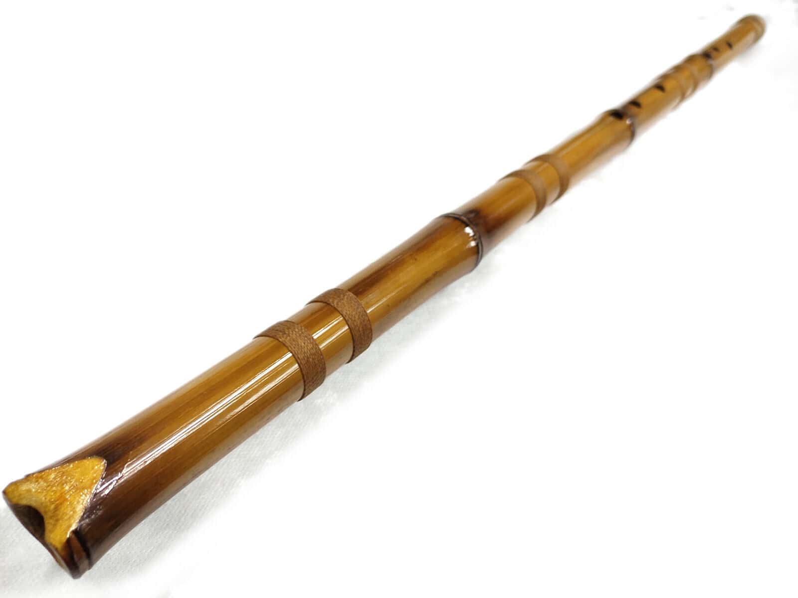 Anasazi G Bass Flute - Natural Bamboo 4