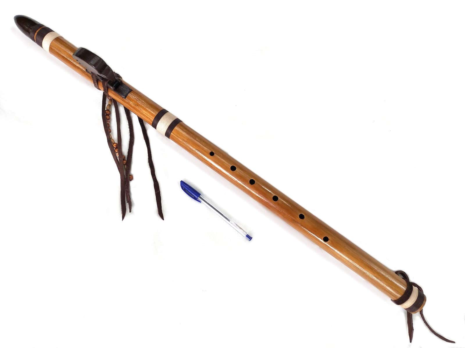 Natural Native C(C) flute with wooden mouthpiece