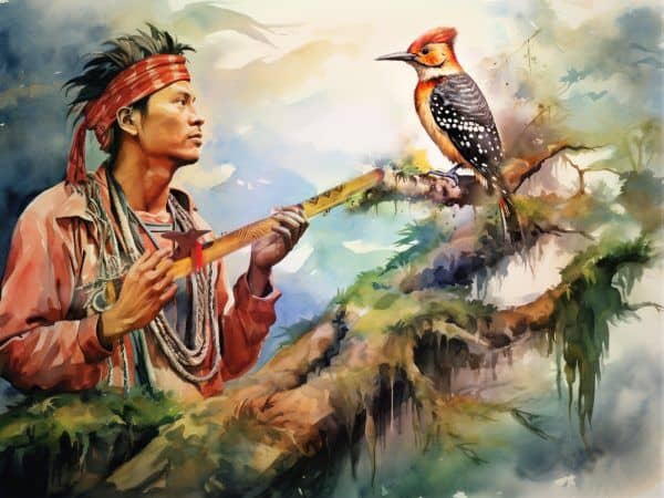 Origem da flauta Nativa Sioux 1