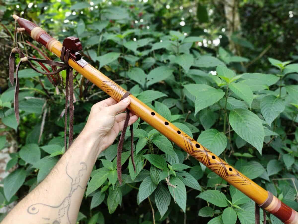 Flauta Estilo Nativa Americana - Série Tribal - Olho Xamã - Imagem 2