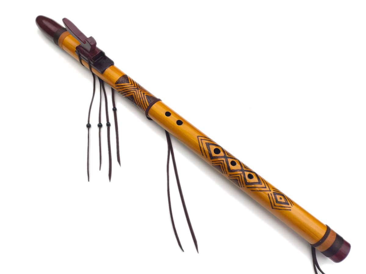 Flauta Estilo Nativa Americana - Série Tribal - Guarani - Imagem 4