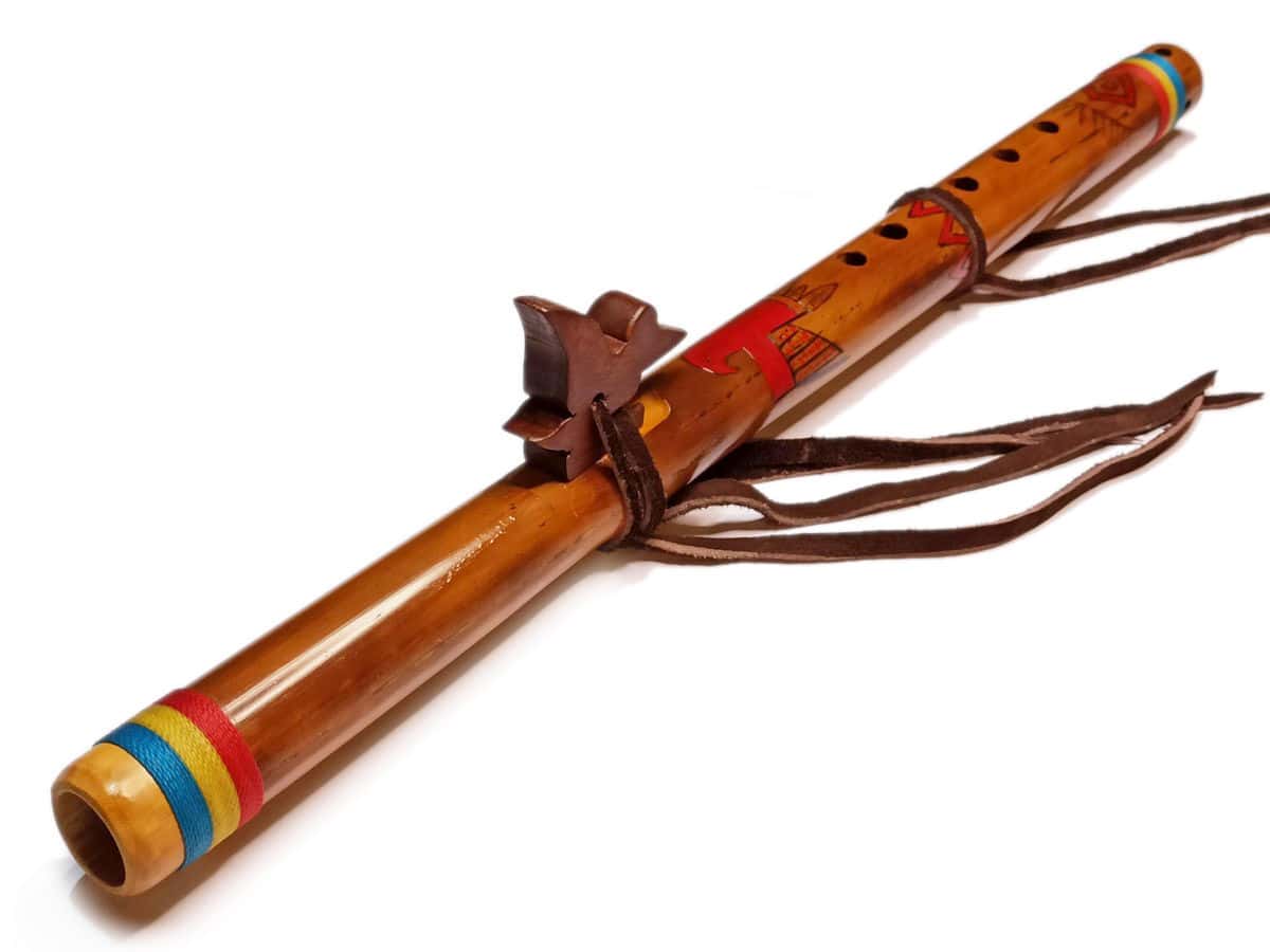 Flauta Nativa Ashar - Red Bird Tribal Series - Native American Style