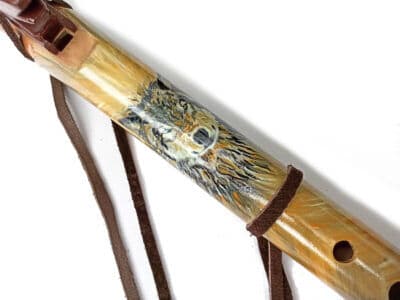 Flauta Nativa Ashar Totem Lobo E