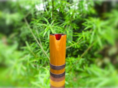 Quena - Flauta Estilo Quena - Bambu Natural - Imagem 3