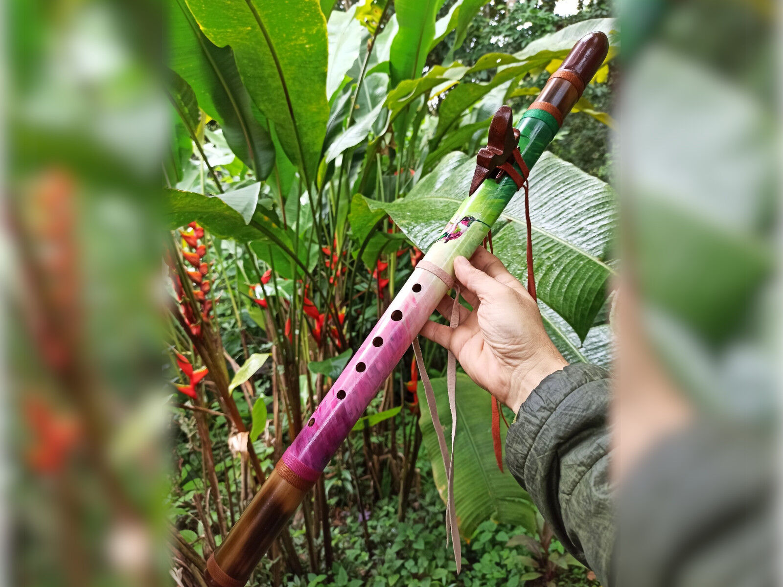 Flauta nativa Beija-Flor E de Ashar