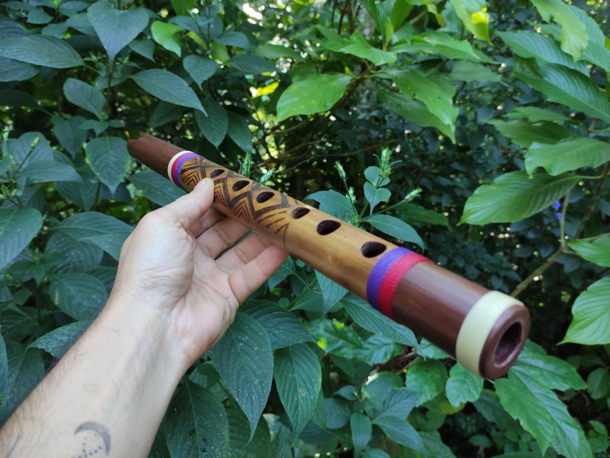 Flauta Vertical - Quena Tribal em Bambu Especial 4