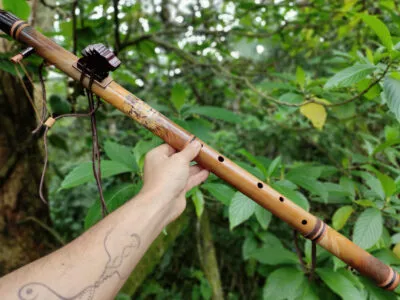 Flauta Nativa Ashar - C - Totem Leão