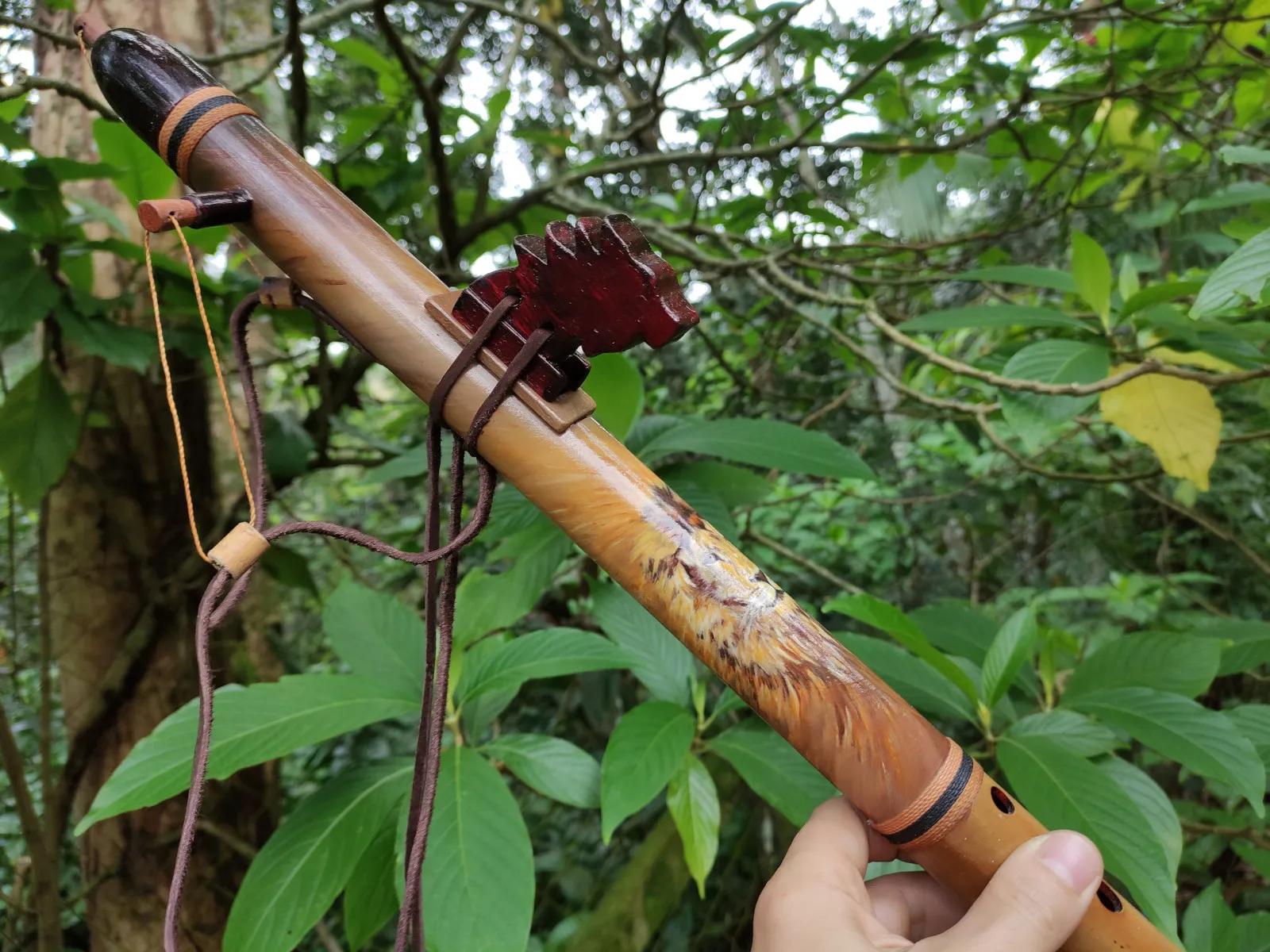 Flauta Nativa Ashar - C - Lion Totem