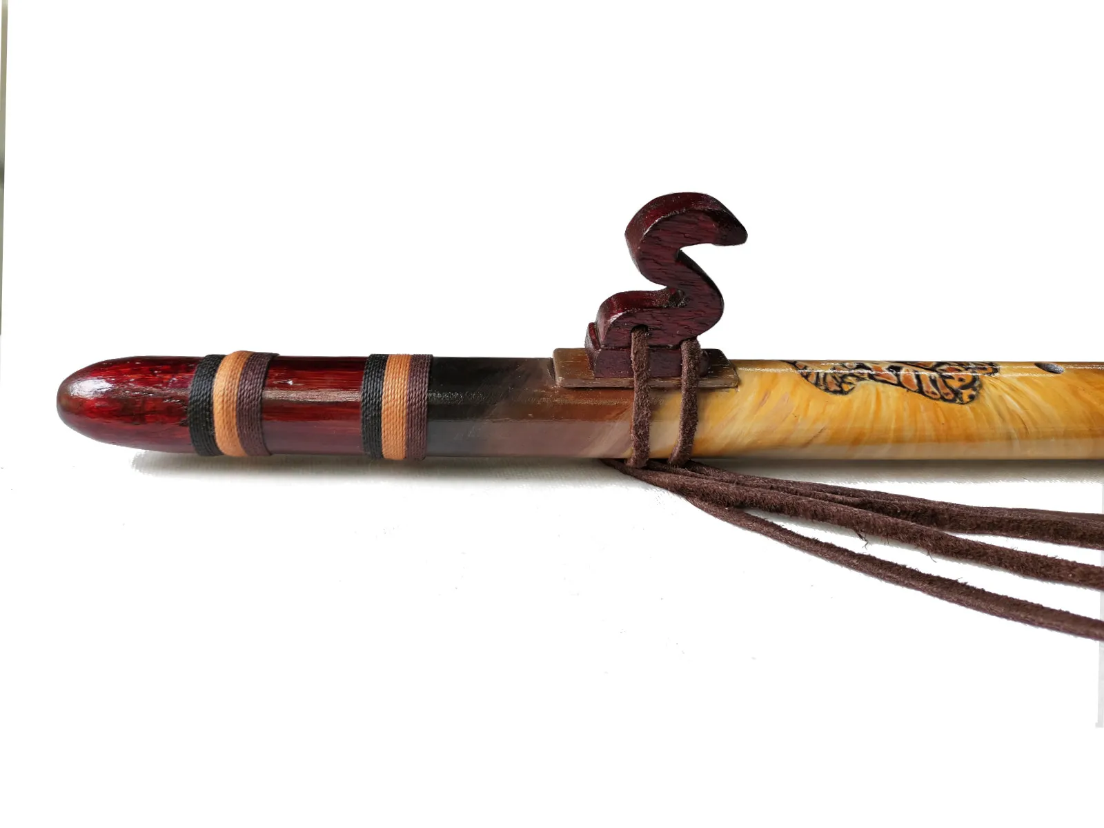Flauta Nativa Jiboia -Flauta Estilo Nativa Americana NAF Ashar