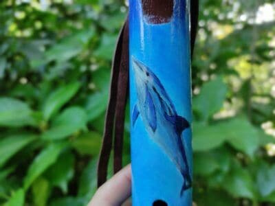 Flauta Nativa Ashar Totem Golfinho