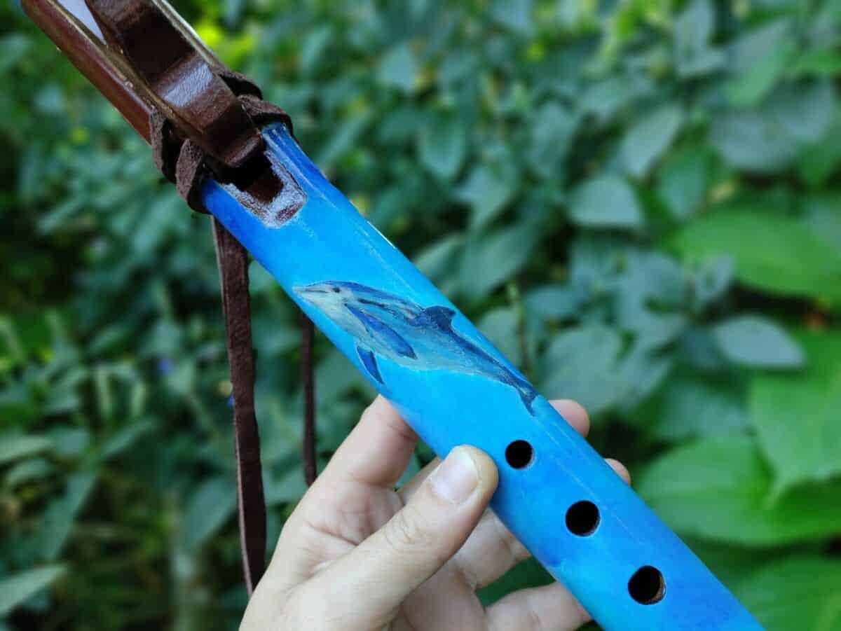 Flauta Nativa Ashar Totem Golfinho