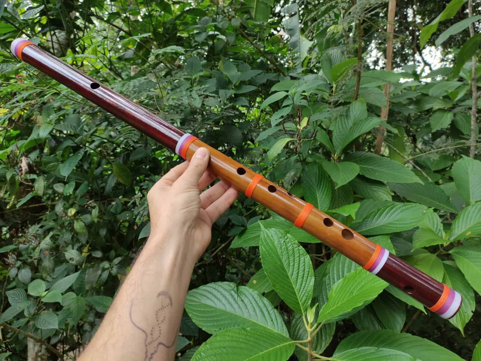 Flûte Al-Bahr en bambou et acajou