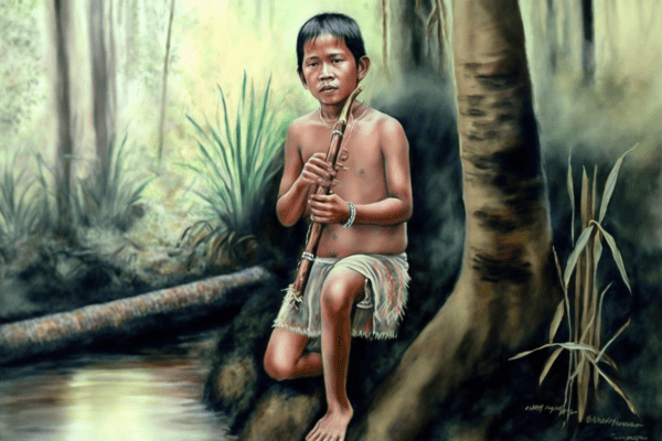 The boy and the flute - Lenda Nambikwara 13