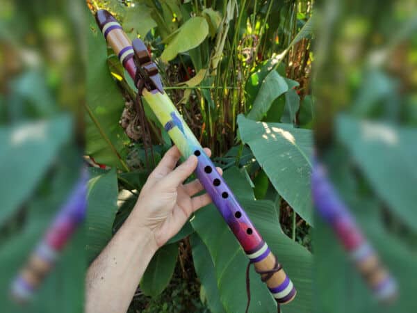 Flauta Nativa Beija-Flor Roxo