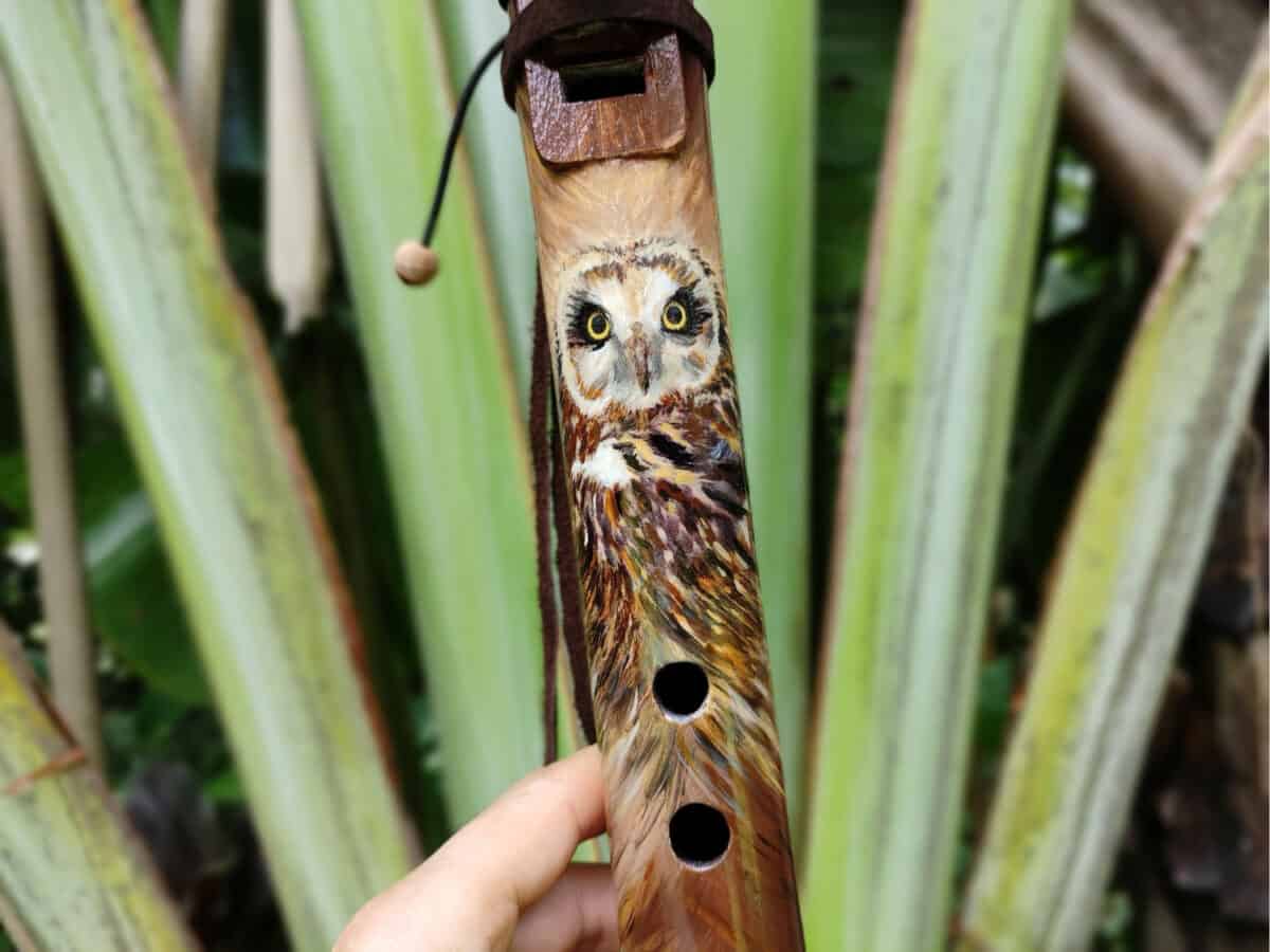 Flauta Nativa Ashar Totem Coruja