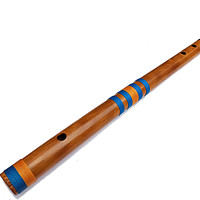 Flauto Bansuri In Bambù Indiano - Scala 48 Cm Con 6 Fori, Tonalità C - Perfetto Per Principianti E Musicisti