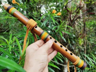 River Cane y flauta nativa de alto Ashar