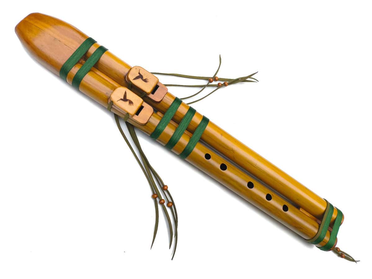 Flauta Estilo Nativa Americana - Série Dupla - River Cane - G - Imagem 3