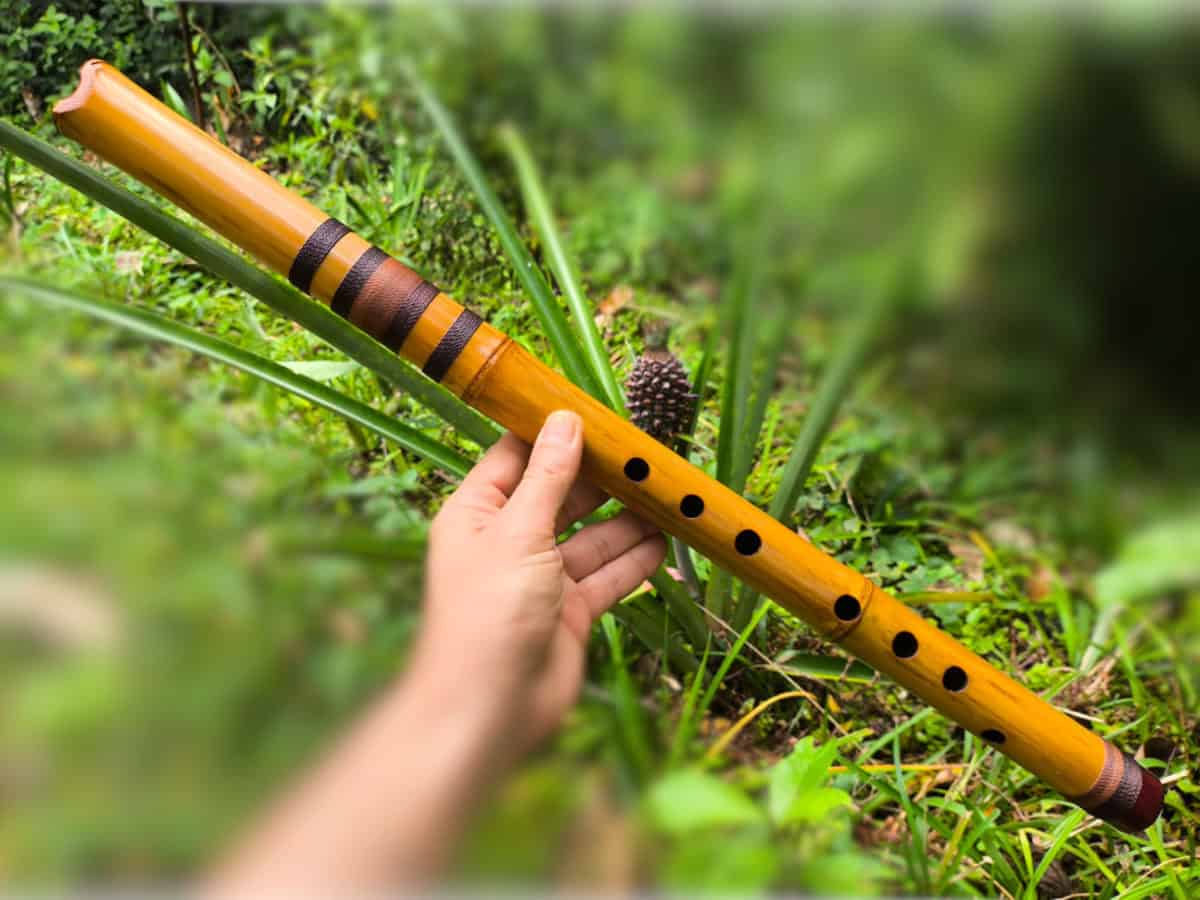 Xiao F - Flauta Estilo Tang Xiao - Bocal Aberto - 8 Furos - Imagem 2