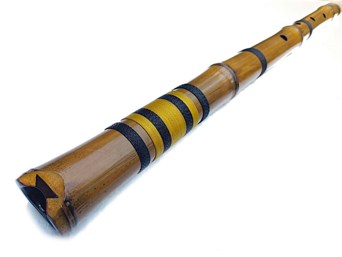 Shakuhachi 2.3 - Flauta de Bambu sem raiz Estilo Shakuhachi - A Baixo - Imagem 3