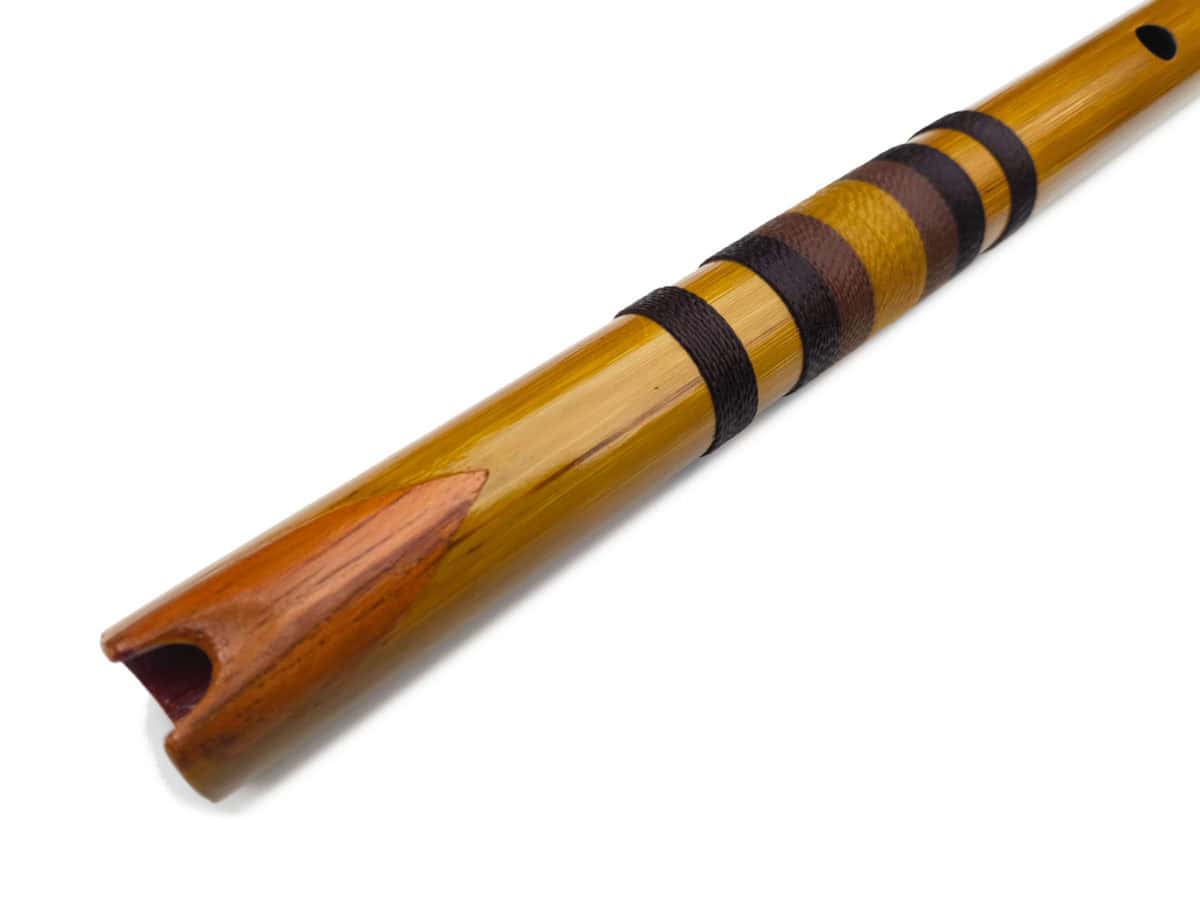 Quenacho E - Flauta Estilo Quenacho - Bambu Natural - Imagem 3