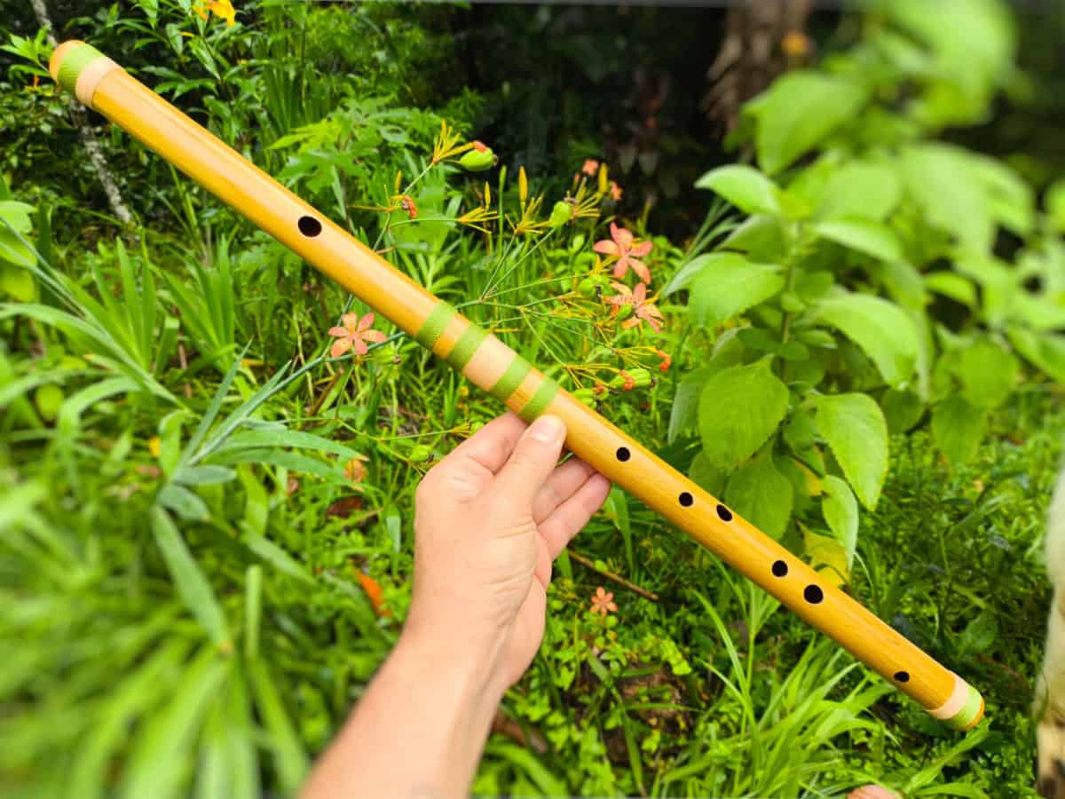 Flauta Al-Bahr - Hijaz F - Bambu Natural - Imagem 2